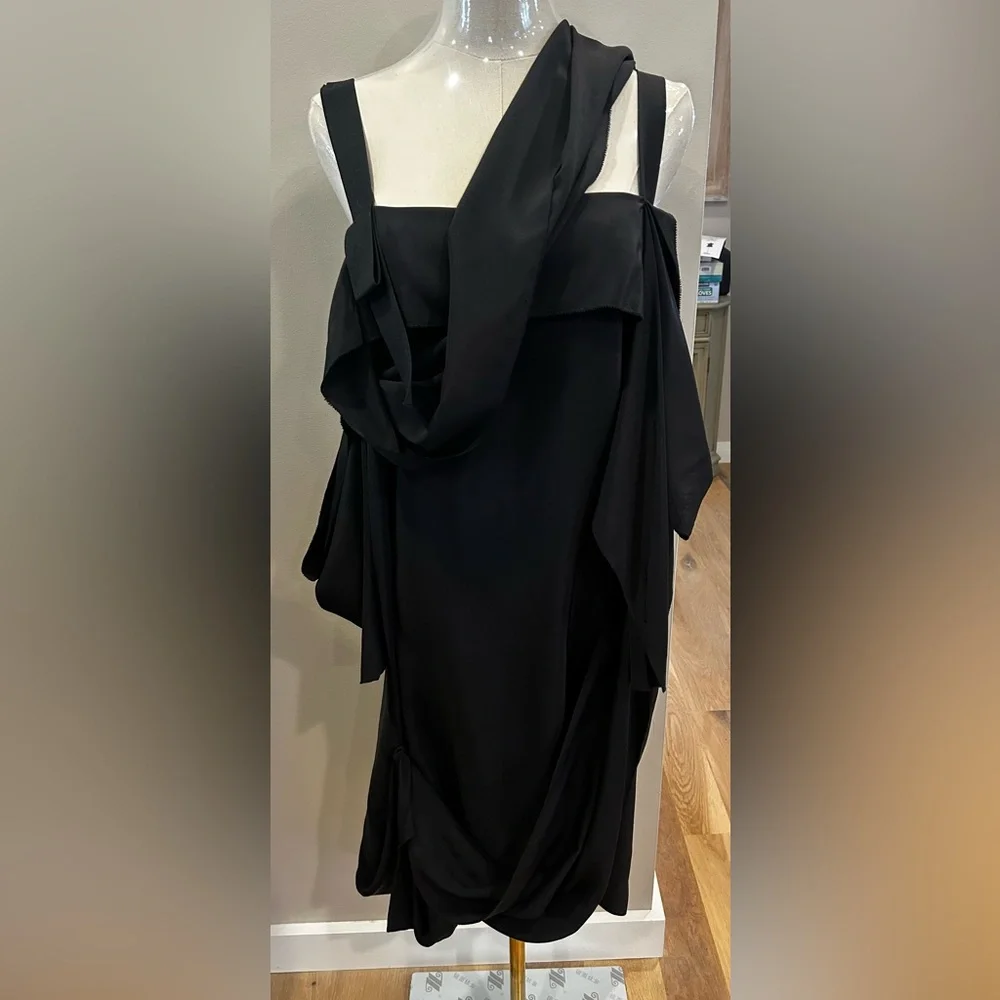 Vera Wang avant garde stretch silk dress - Picture 9 of 11